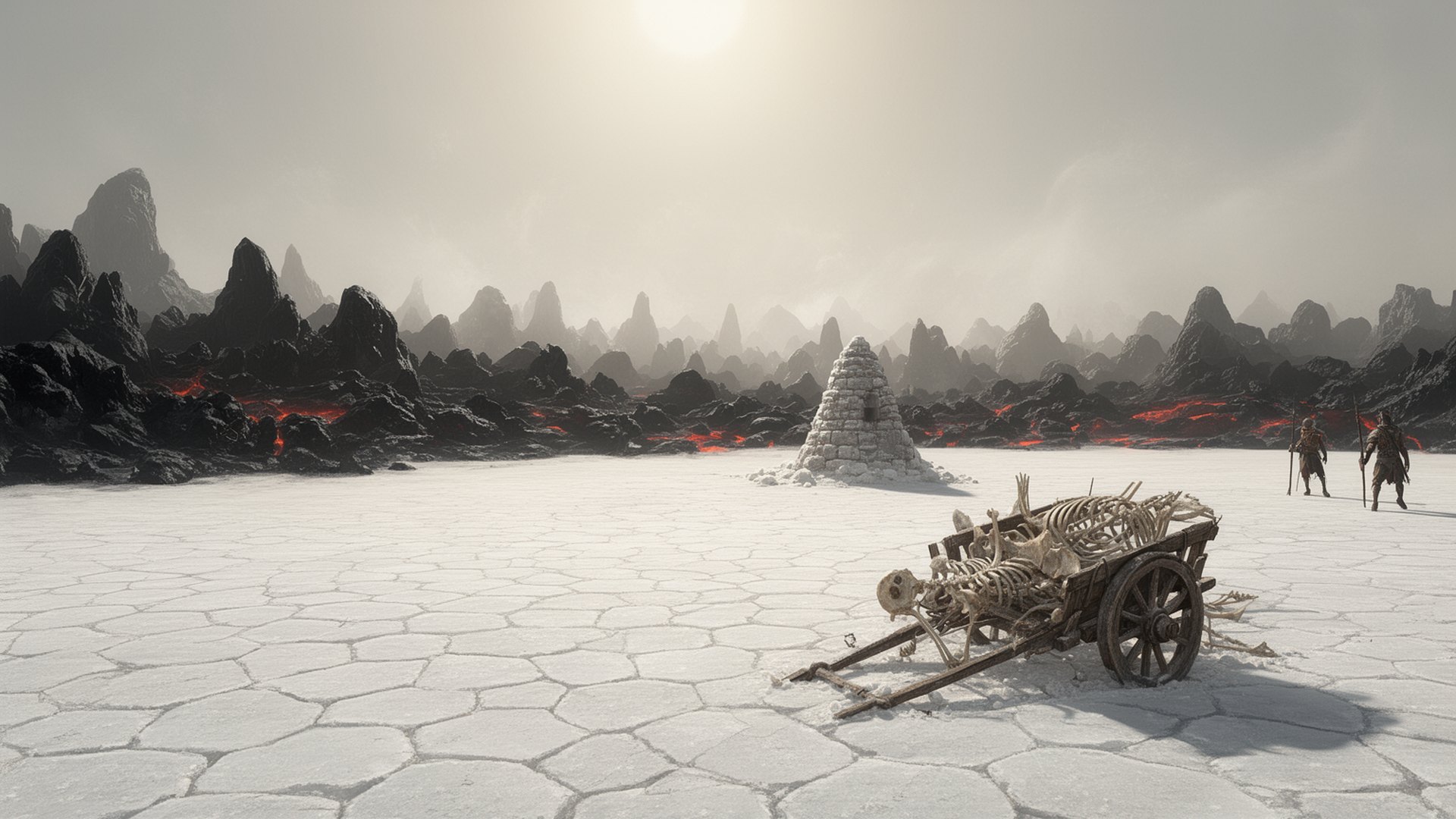 The salt pan at noon (concept art)